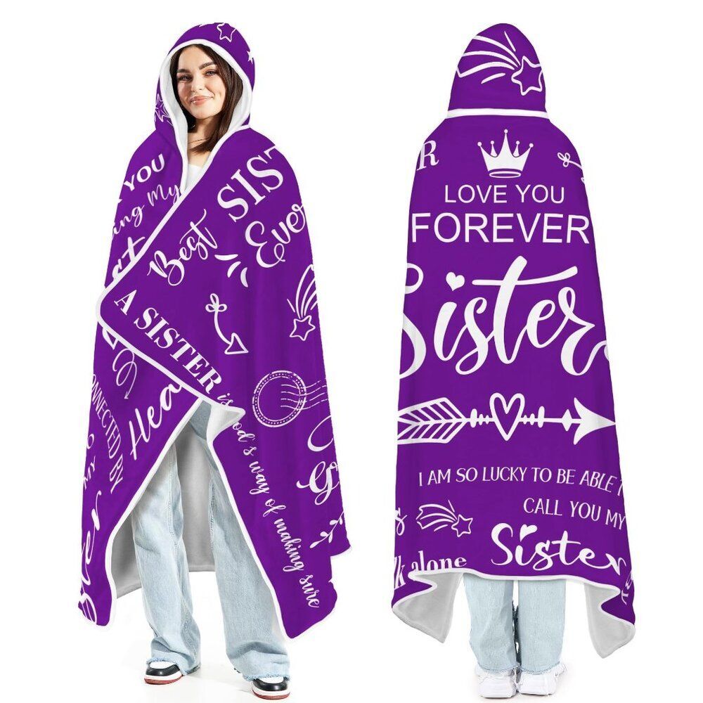 I'mSister Birthday Gift for Women, Soft Flannel Wearable Blanket, Best Ever…